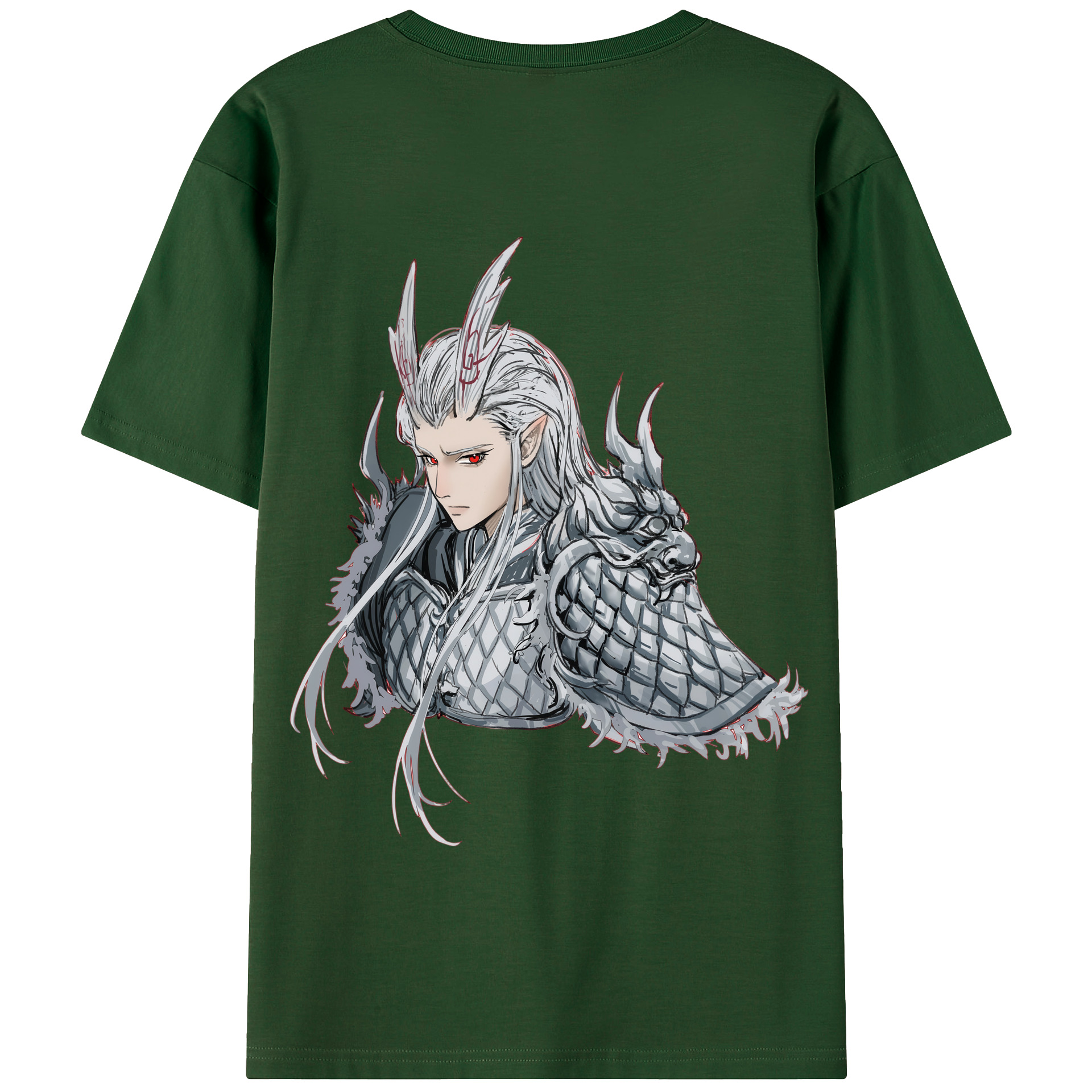（画像用） Ne Zha 2 ナタ 魔童の大暴れ 綿100％半袖Tシャツ（背面プリント）